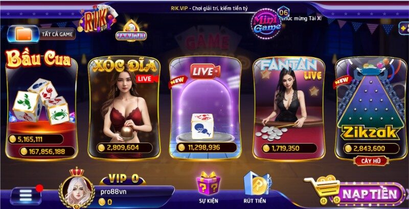 Rikvip máy chủ ở đâu