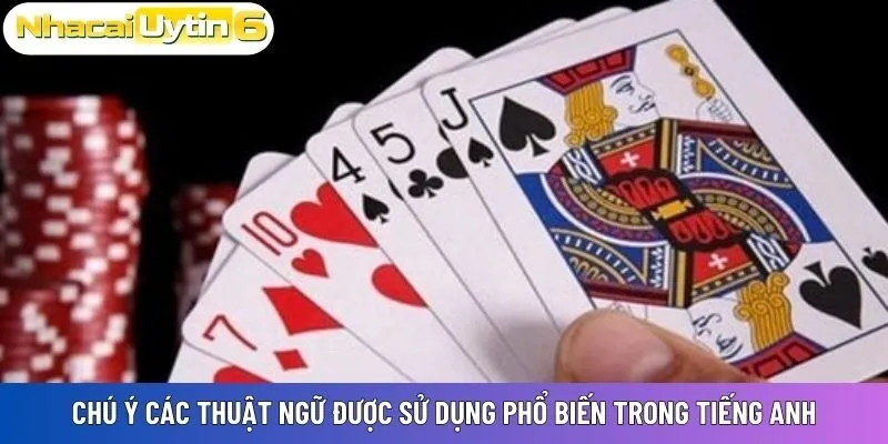 Chú ý các thuật ngữ được sử dụng phổ biến trong tiếng Anh