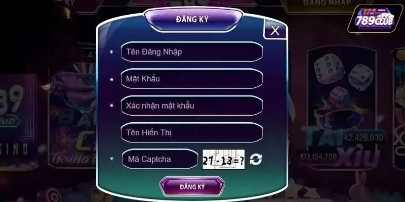 Đăng ký tài khoản nhận ưu đãi hoàn trả tại 789Club