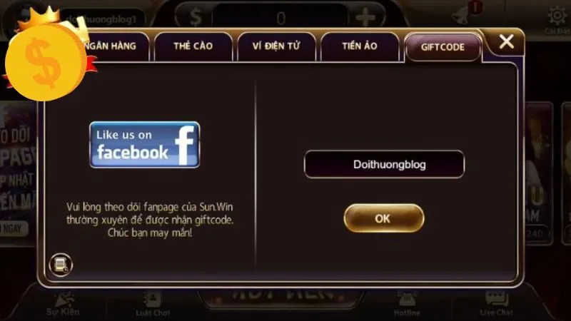 Gift code Sunwin đa dạng, hấp dẫn, phù hợp mọi người chơi.